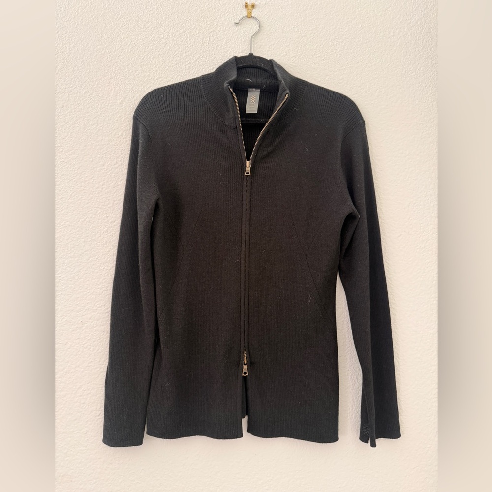 RHONE Women's Black Zip-Up Jacket and Skirt Set